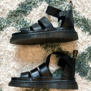 Dr. Martens Black Clarissa Sandals